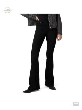 Levi's 726 High Rise Flare Jeans Fitted Stretch Denim Casual